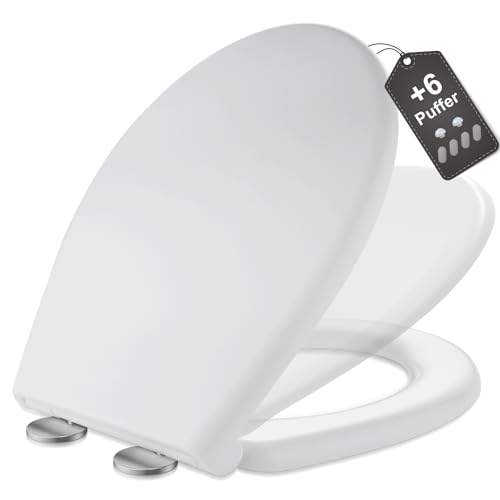 MEEJEE WC Sitz mit Absenkautomatik Oval,...