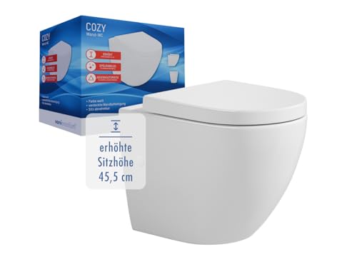 sanicomfort Cozy Wand-WC erhöht –...