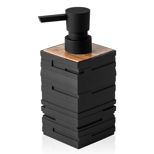 Moderne Seifenspender Schwarz Holz,...
