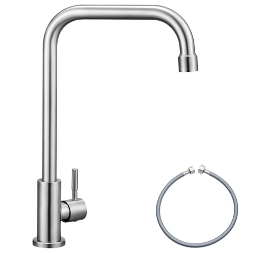 CECIPA Kaltwasserhahn Edelstahl, 360°...