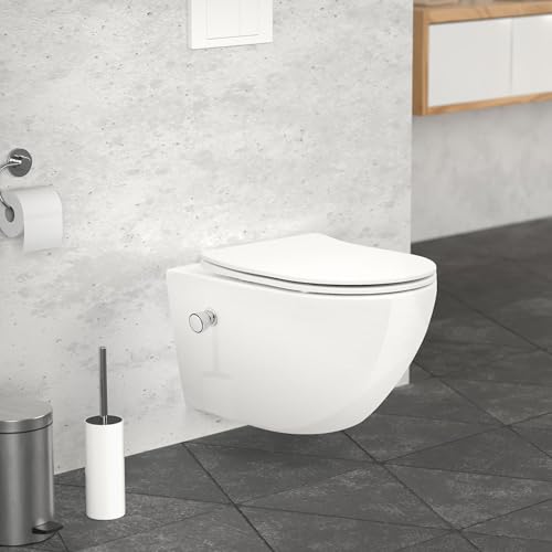 LuxeBath Wand WC Spülrandlos mit...