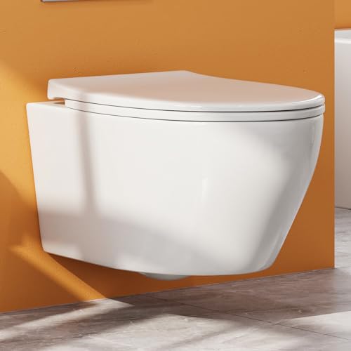 Hänge WC Toilette aus Keramik mit...