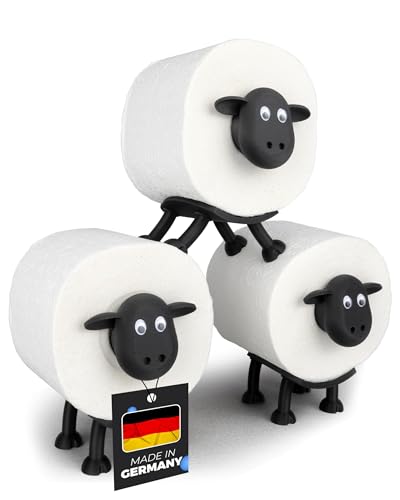 LAYERSMITH® Schaf Toilettenpapierhalter 3er...