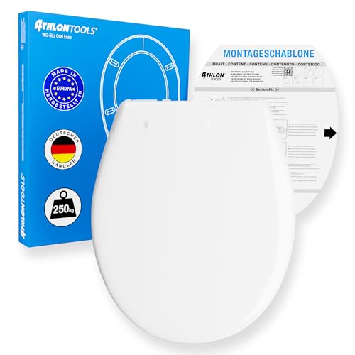 ATHLON TOOLS WC-Sitz mit Softclose, Oval,...