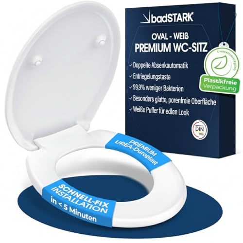 badSTARK WC Sitz mit Absenkautomatik –...