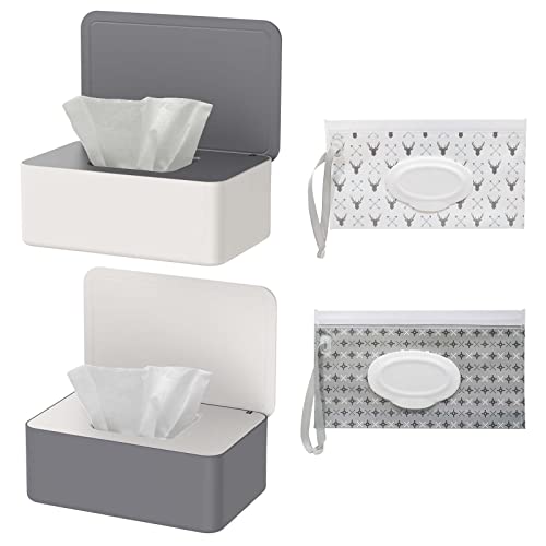 2 Stück Feuchttücher Box und 2 Stück...