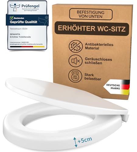 BenaVita Premium WC Sitzerhöhung 5 cm aus...